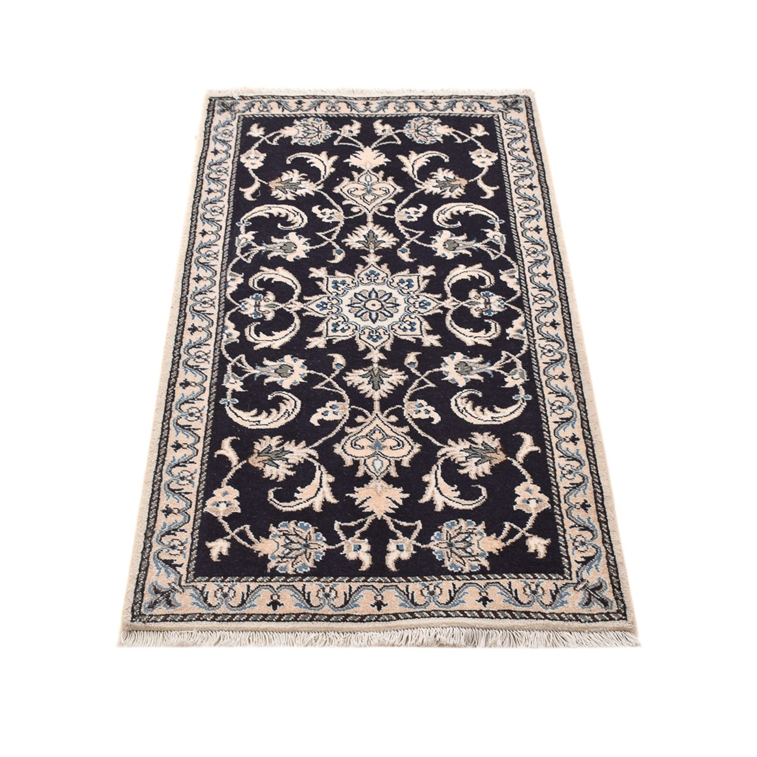 Perser Rug - Nain - 135 x 70 cm - dark blue