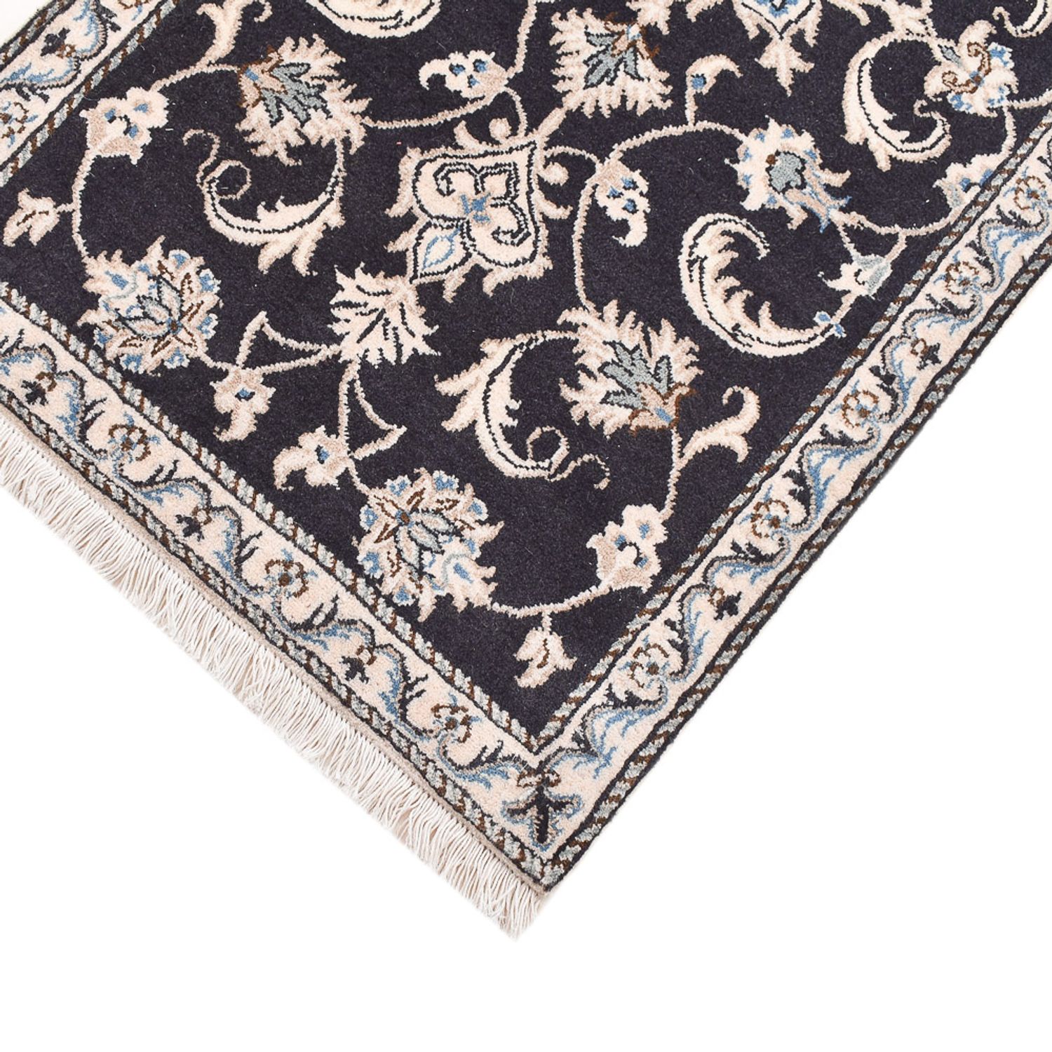 Perser Rug - Nain - 136 x 70 cm - dark blue