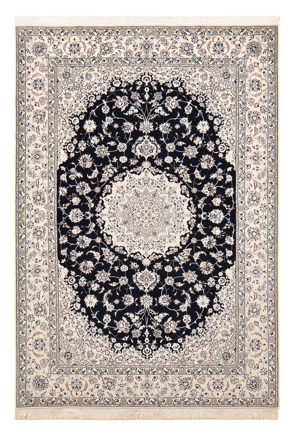 Perser Rug - Nain - Premium - 237 x 158 cm - dark blue