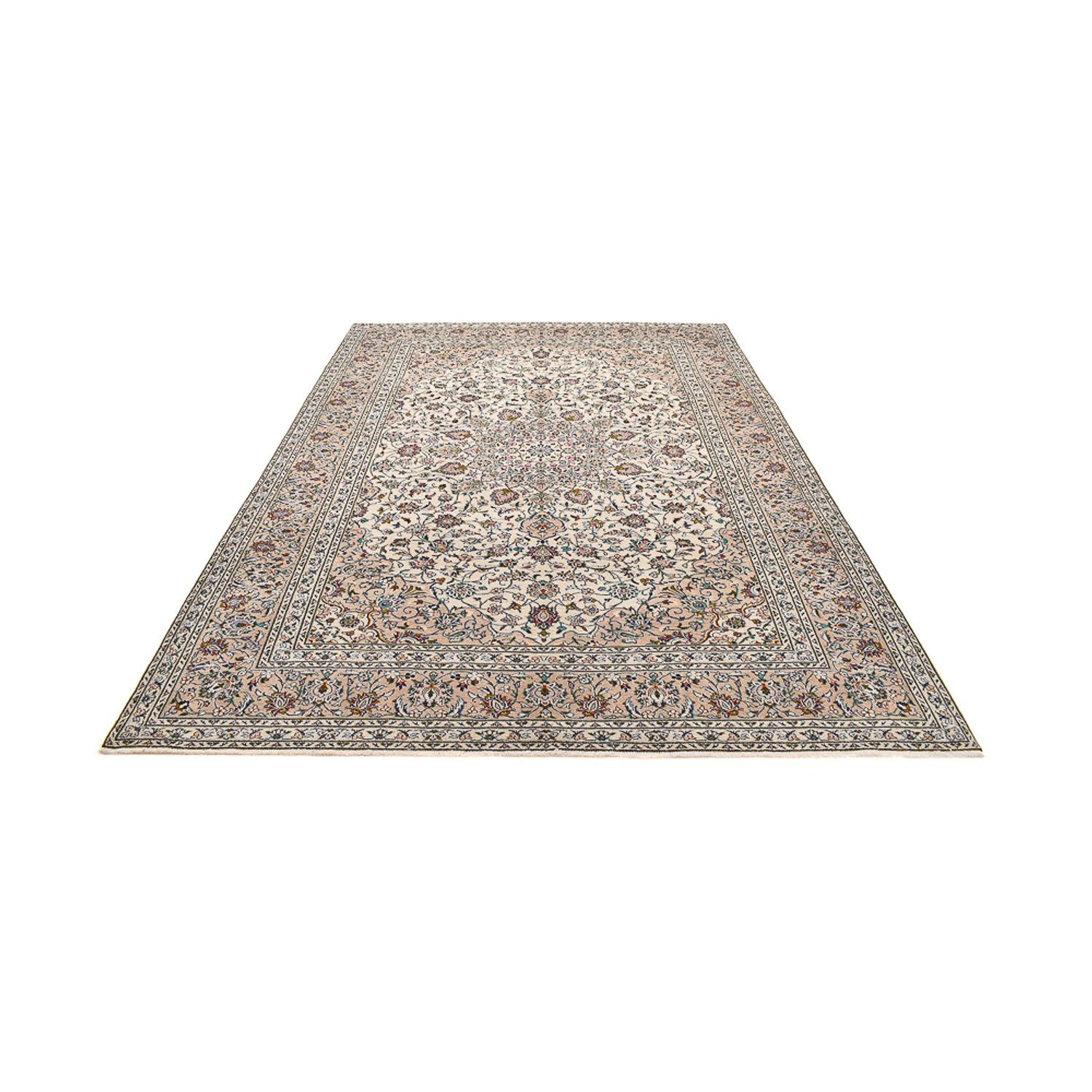 Perser Rug - Keshan - 340 x 245 cm - light beige