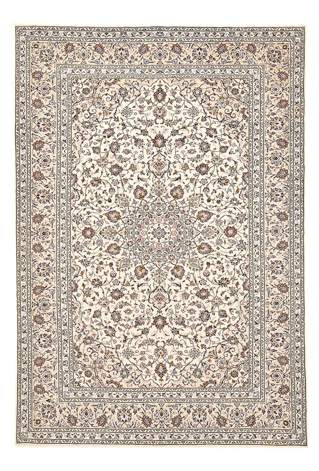 Perser Rug - Keshan - 356 x 242 cm - light beige