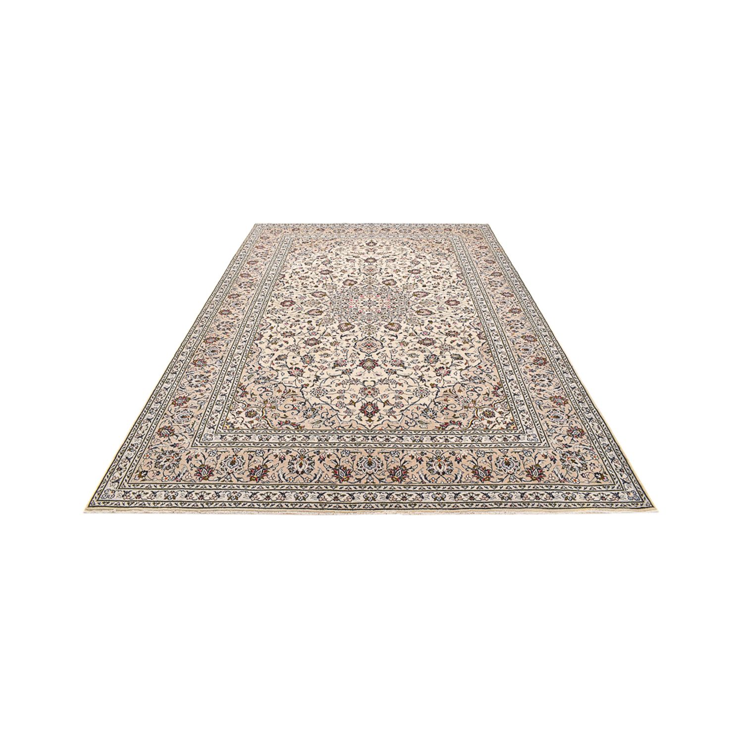 Perser Rug - Keshan - 356 x 242 cm - light beige