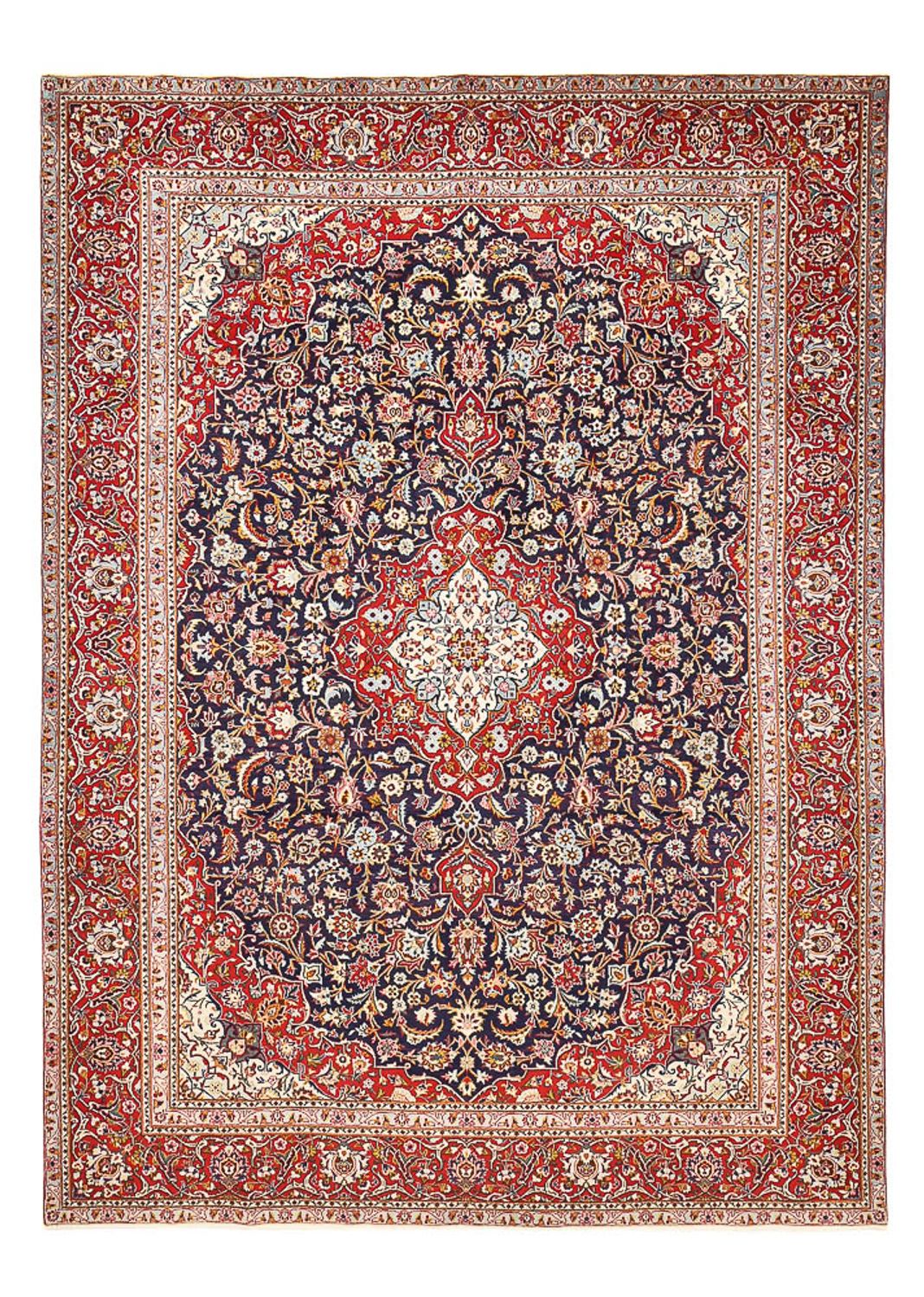 Perser Rug - Keshan - 374 x 265 cm - dark blue