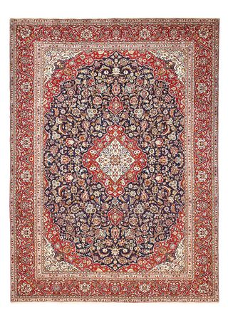 Perser Rug - Keshan - 374 x 265 cm - dark blue