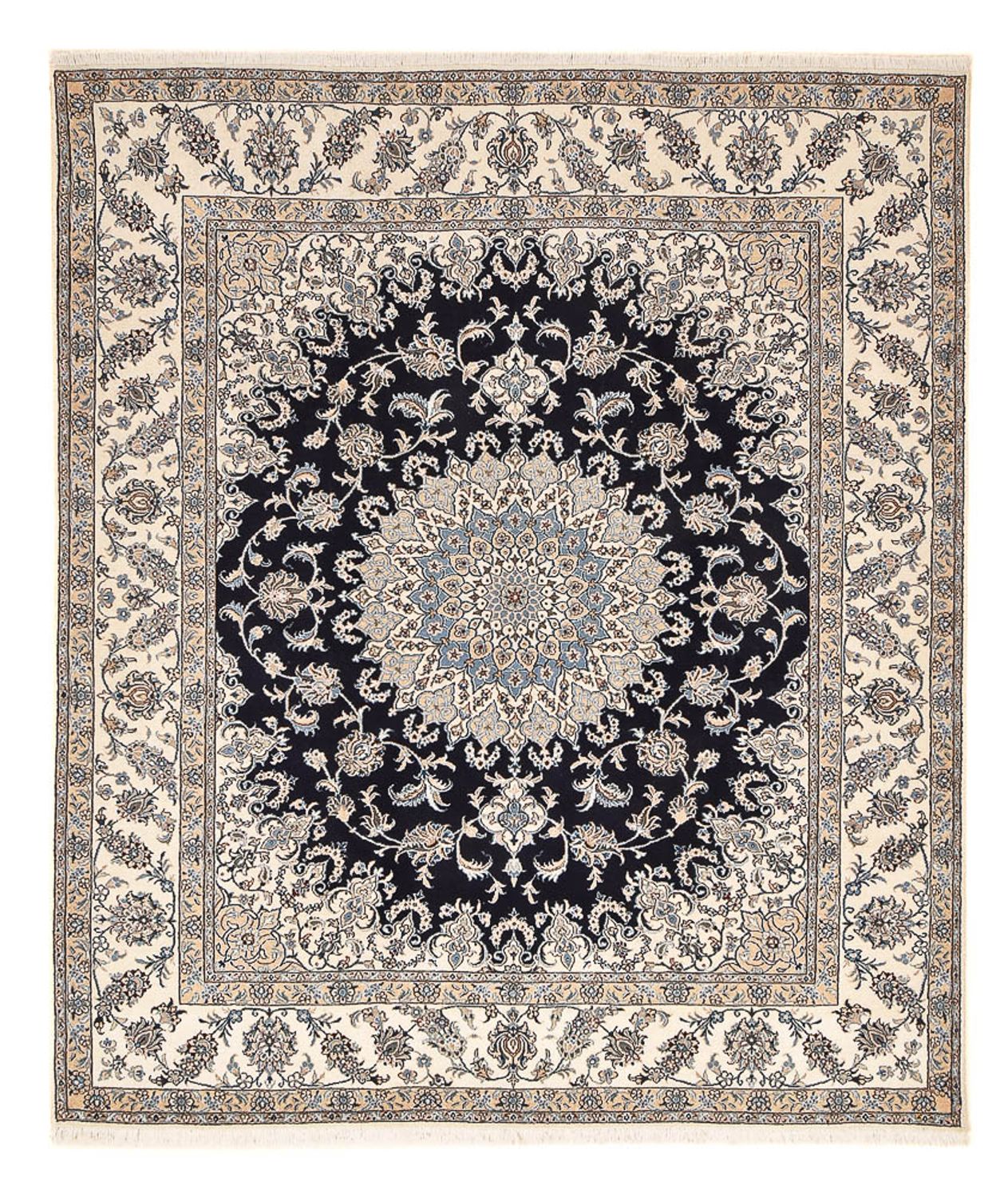 Perser Rug - Nain - 292 x 243 cm - dark blue