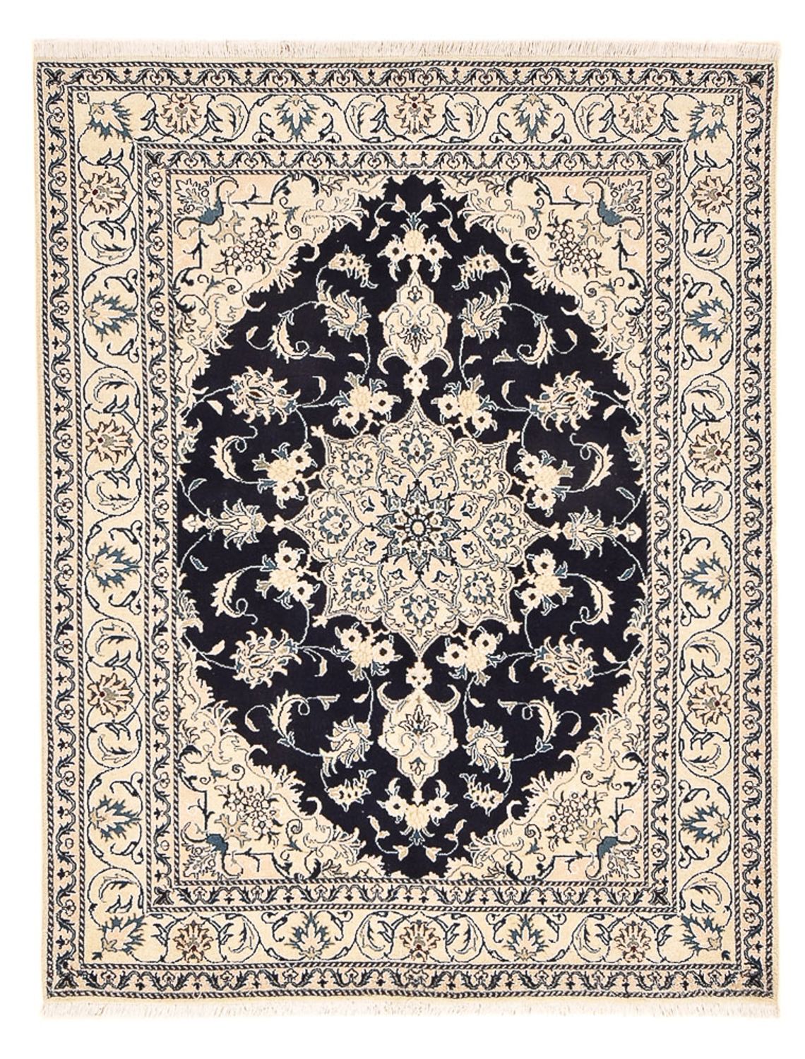 Perser Rug - Nain - 200 x 149 cm - dark blue