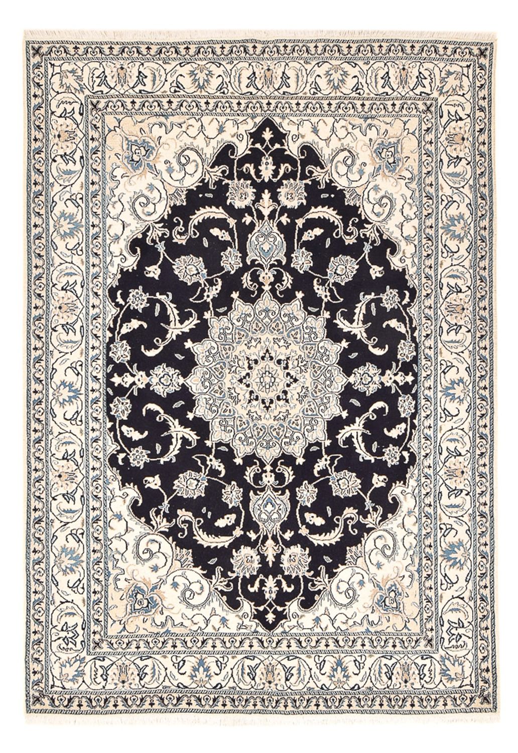 Perser Rug - Nain - 245 x 166 cm - dark blue