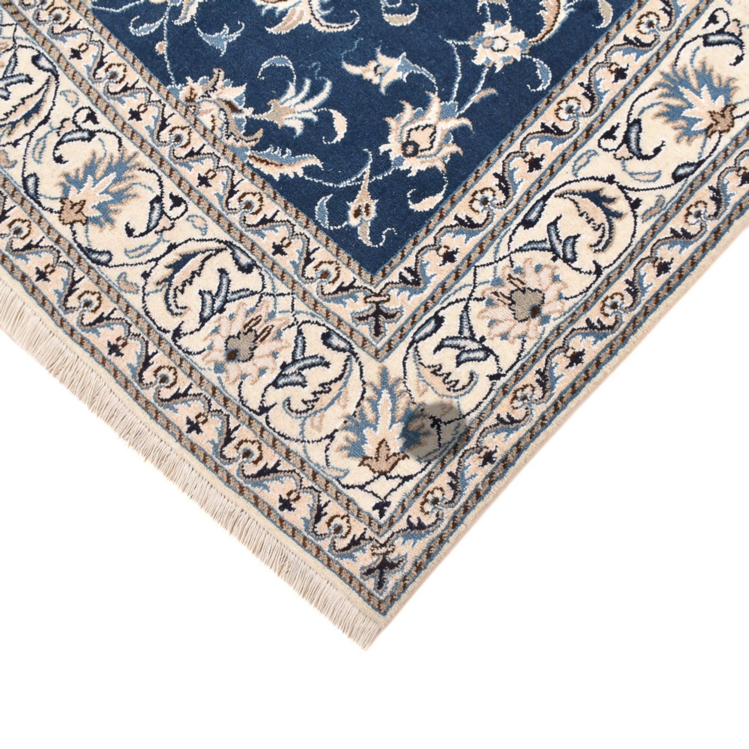 Perser Rug - Nain - 247 x 167 cm - dark blue