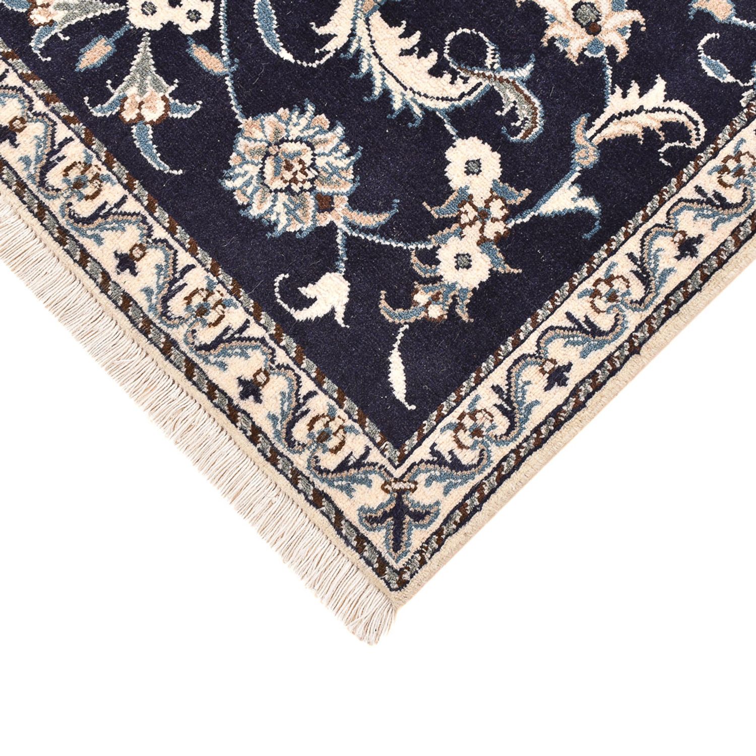 Perser Rug - Nain - 137 x 87 cm - dark blue