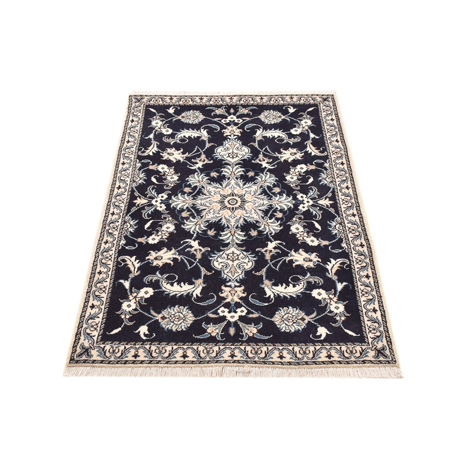 Perser Rug - Nain - 137 x 87 cm - dark blue