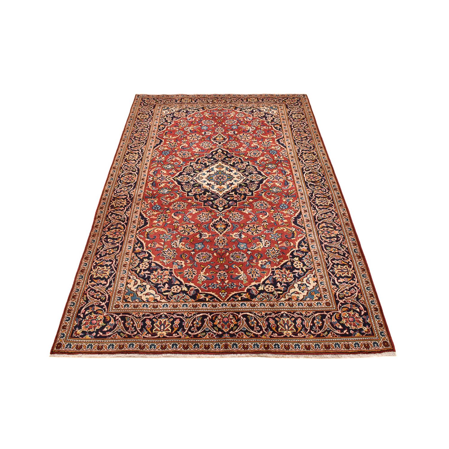 Perser Rug - Keshan - 260 x 147 cm - light red