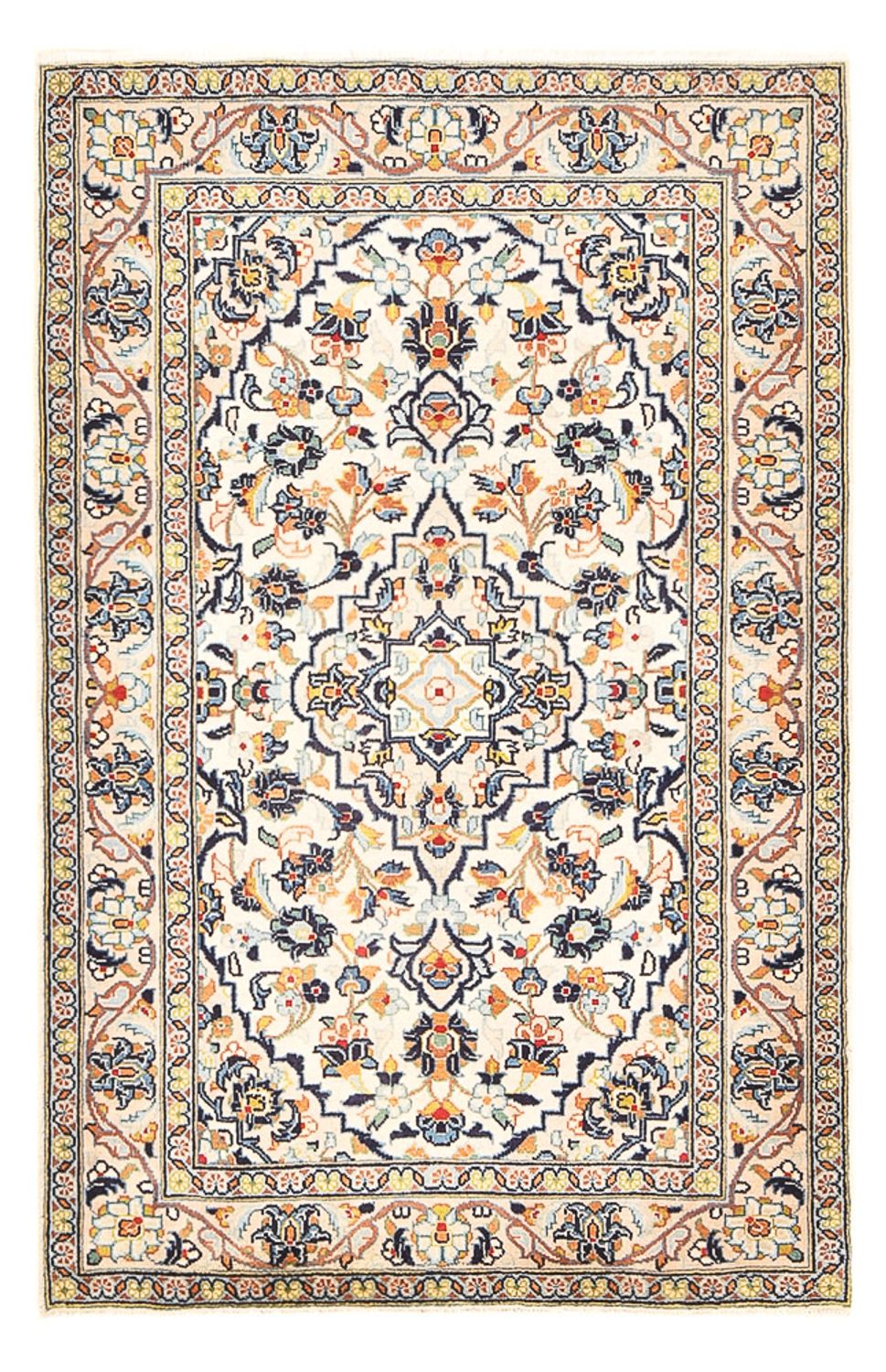 Perser Rug - Keshan - 147 x 95 cm - light beige