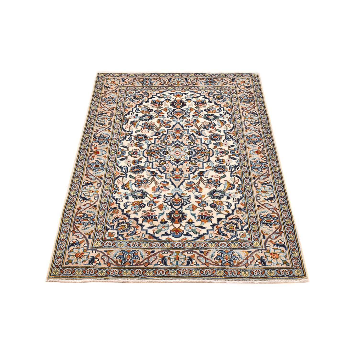 Perser Rug - Keshan - 141 x 96 cm - light beige