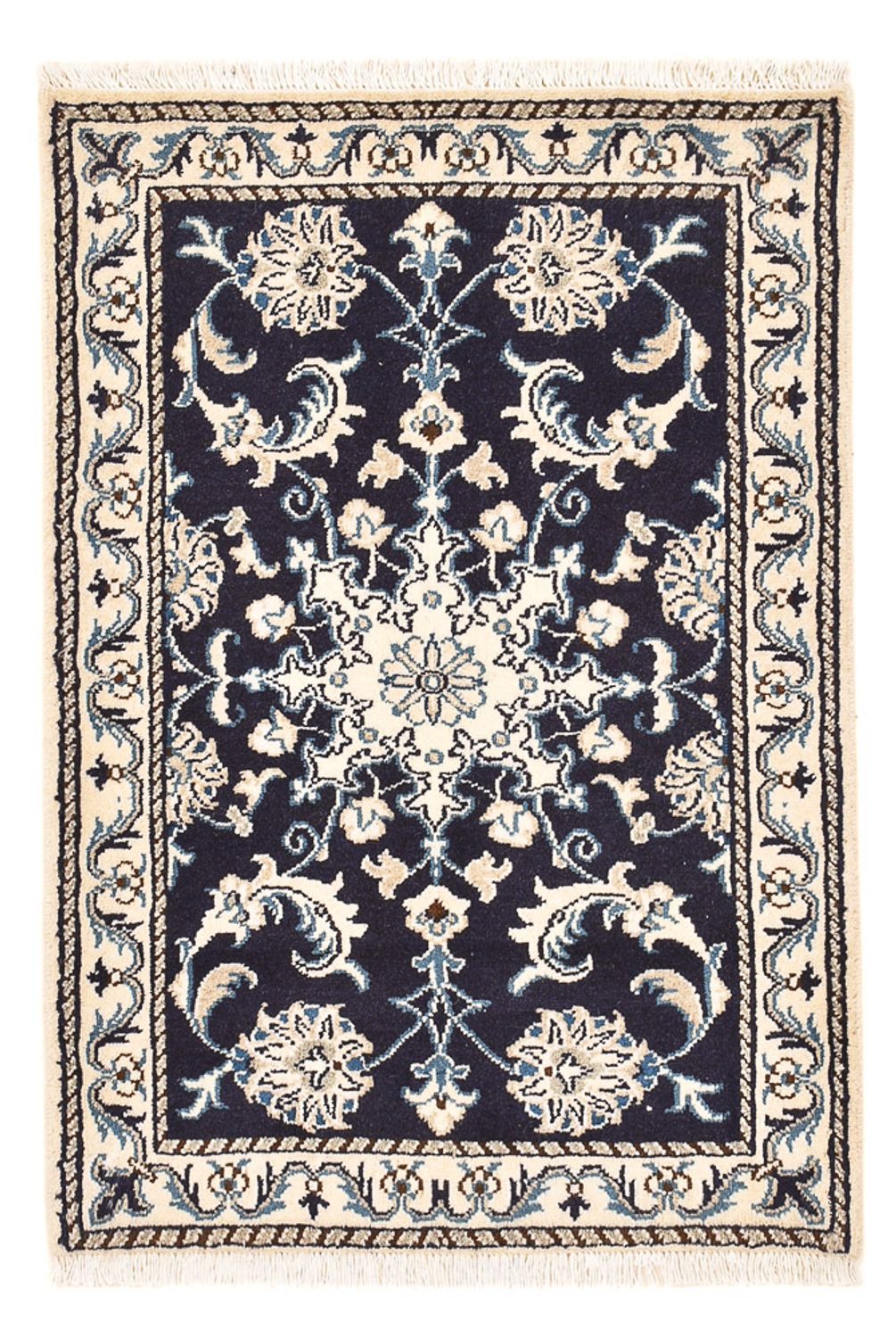 Perser Rug - Nain - 89 x 60 cm - dark blue