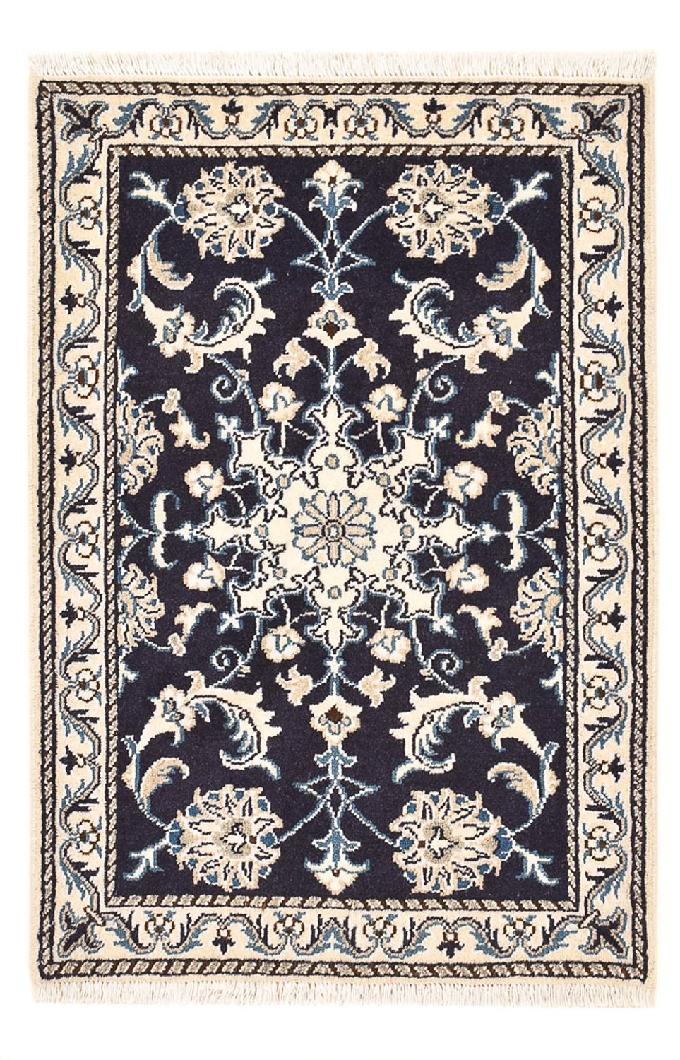 Perser Rug - Nain - 90 x 60 cm - dark blue