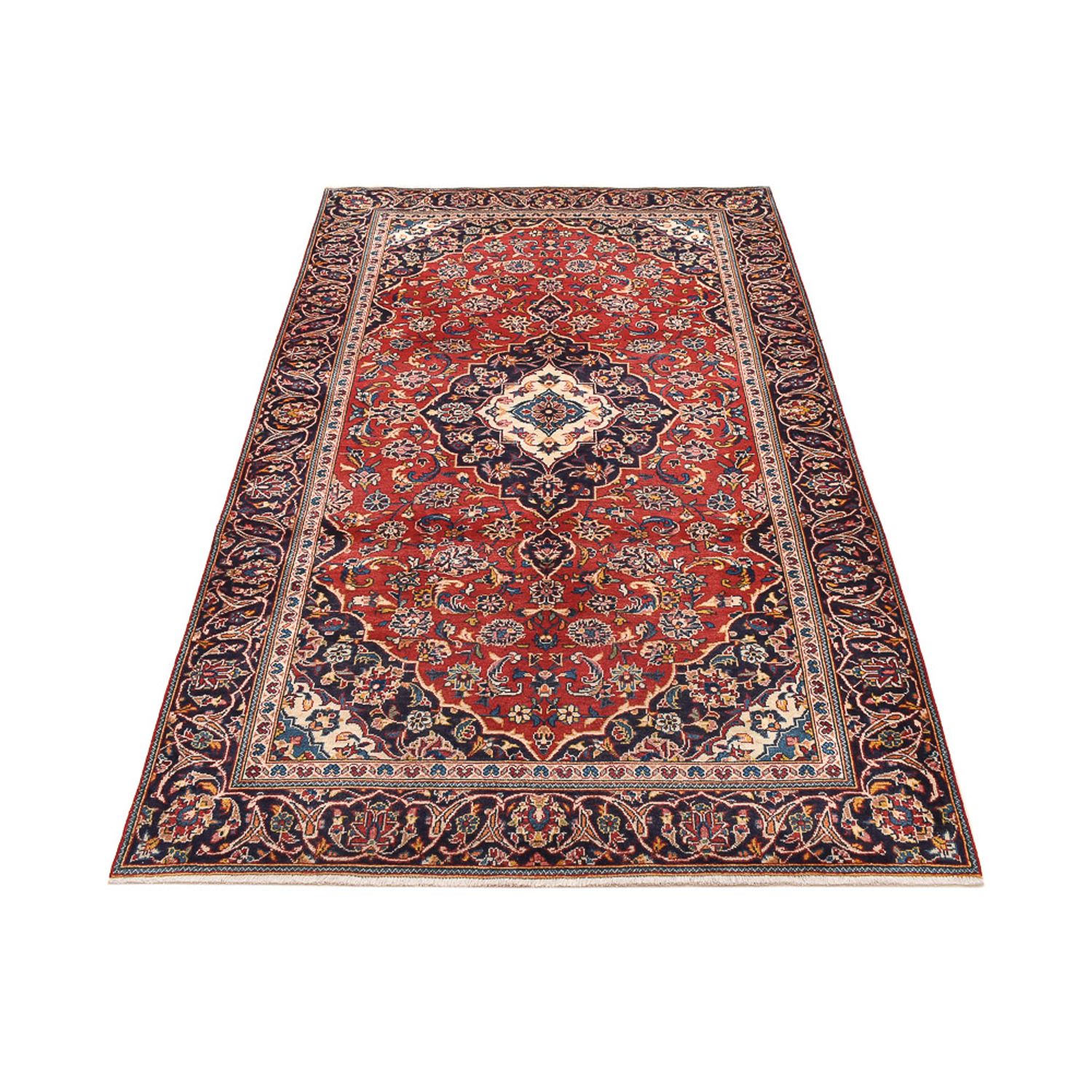 Perser Rug - Keshan - 243 x 140 cm - red