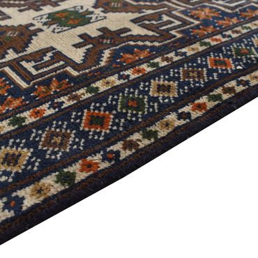 Runner Turkaman Rug - 366 x 79 cm - dark beige