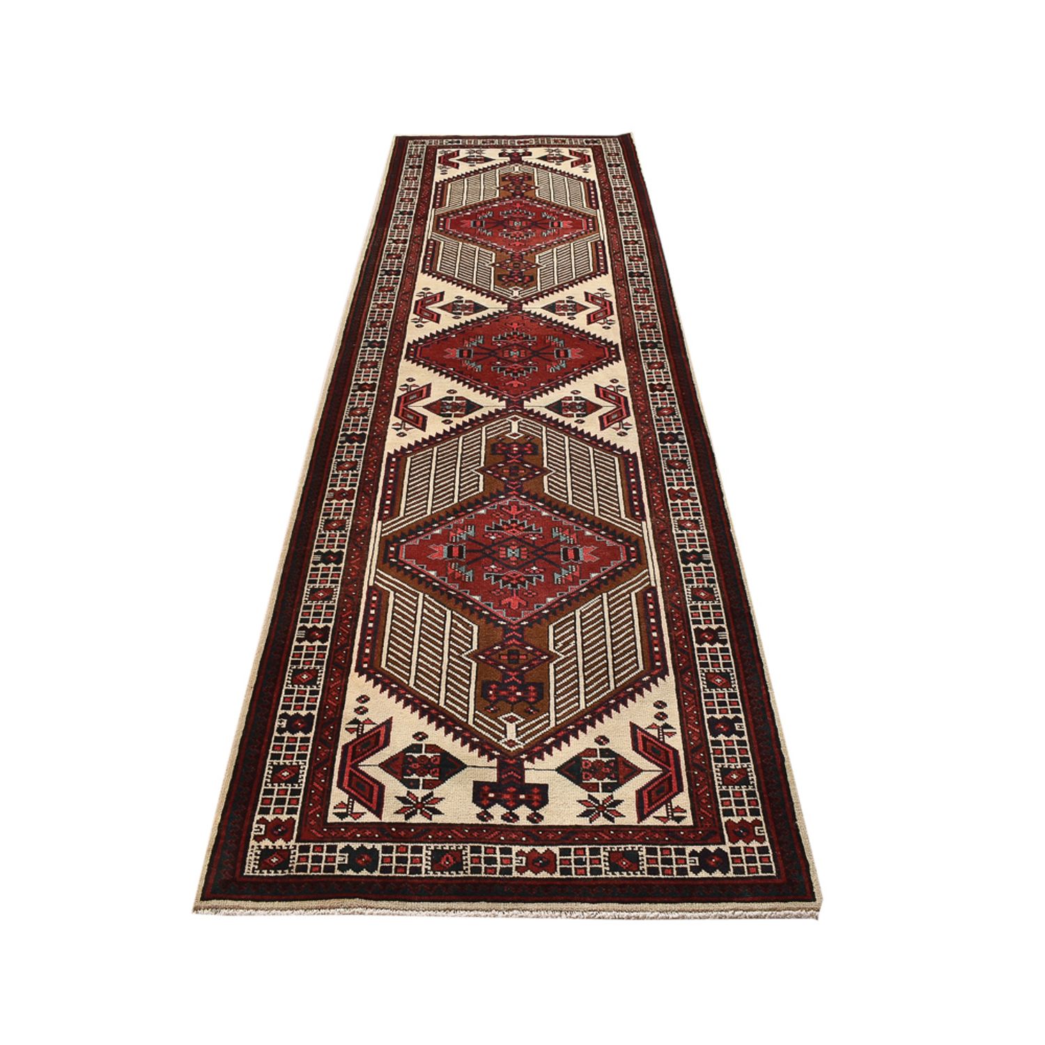 Runner Perser Rug - Nomadic - 338 x 100 cm - red