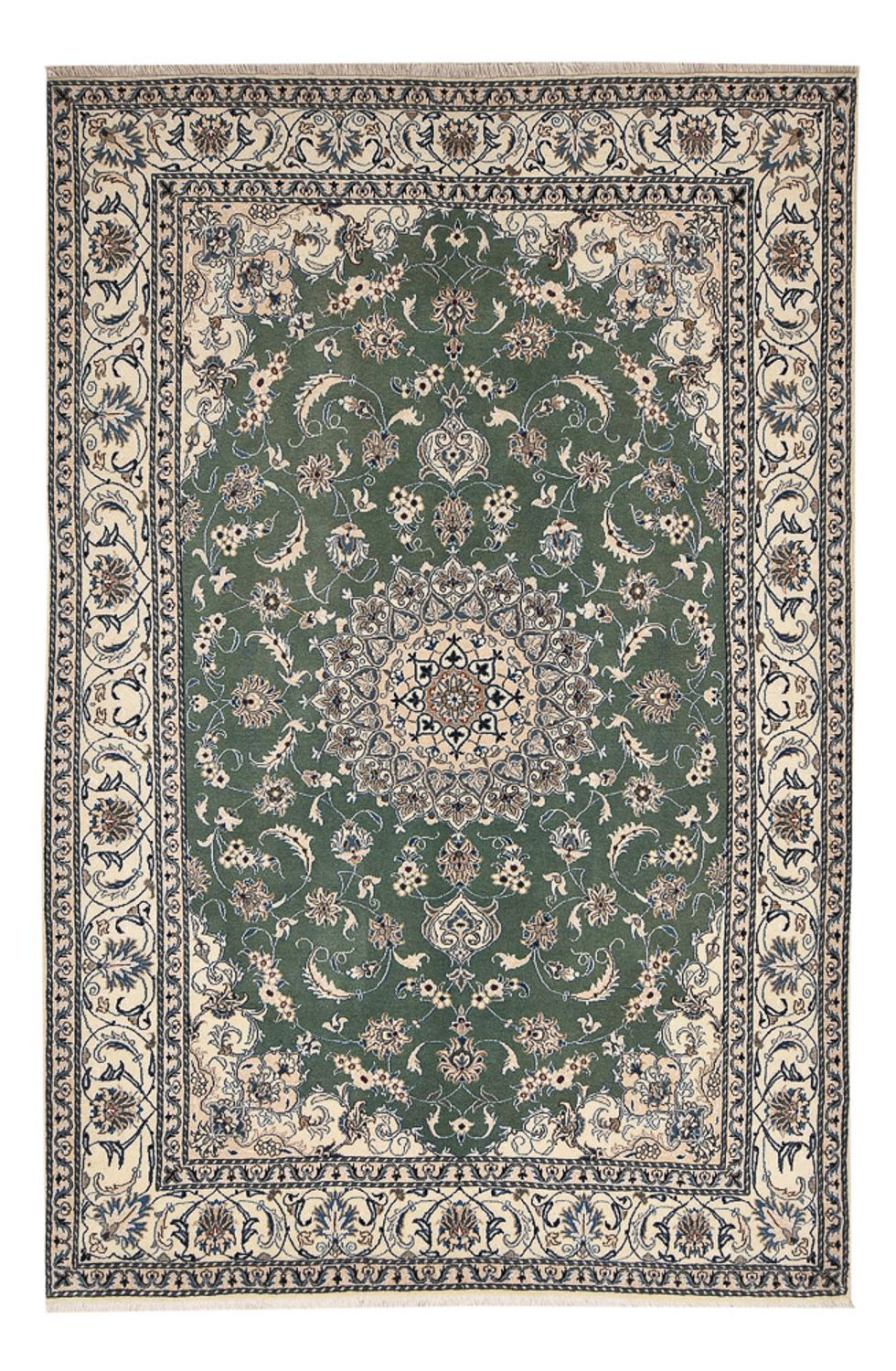 Perser Rug - Nain - 300 x 197 cm - mint green