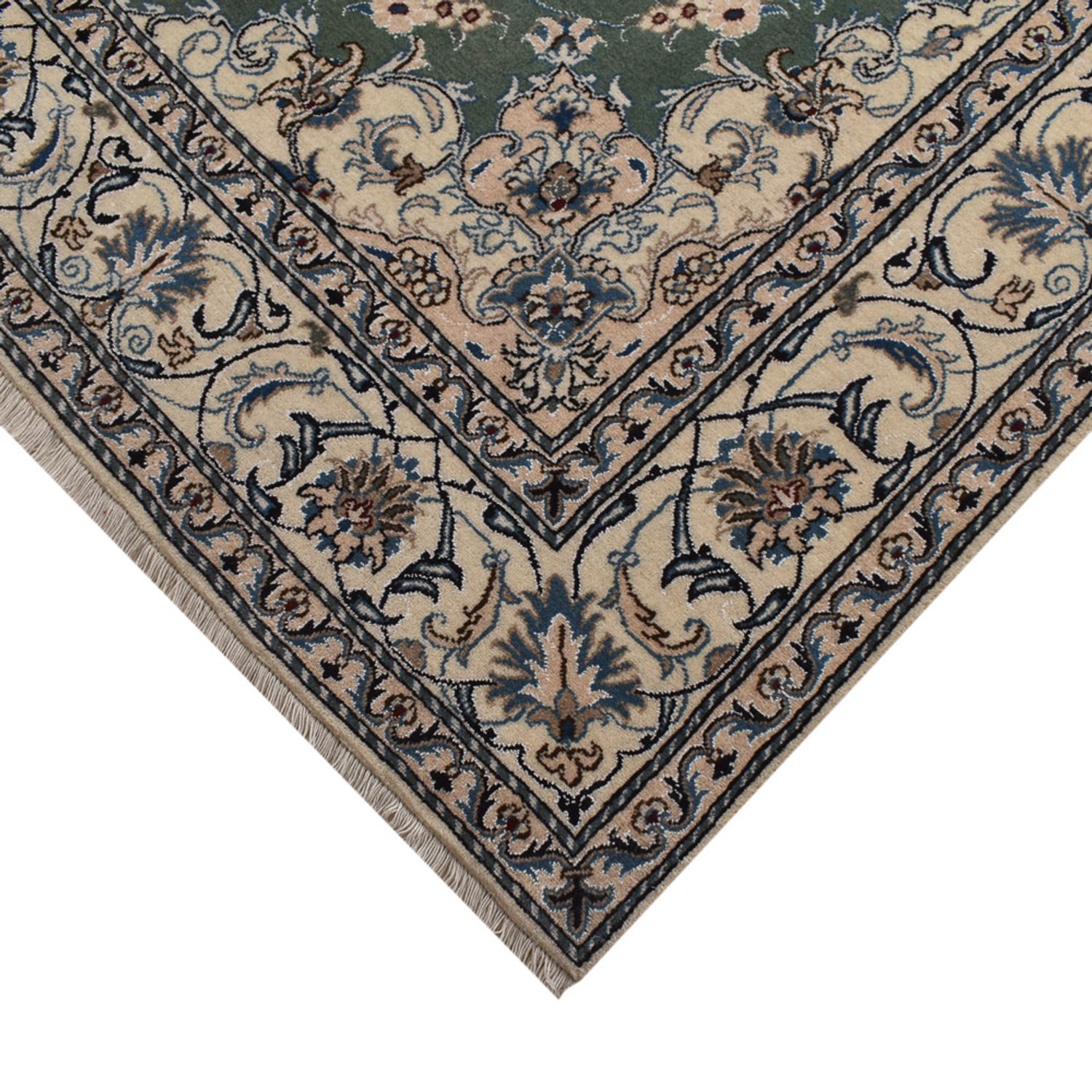 Perser Rug - Nain - 300 x 197 cm - mint green