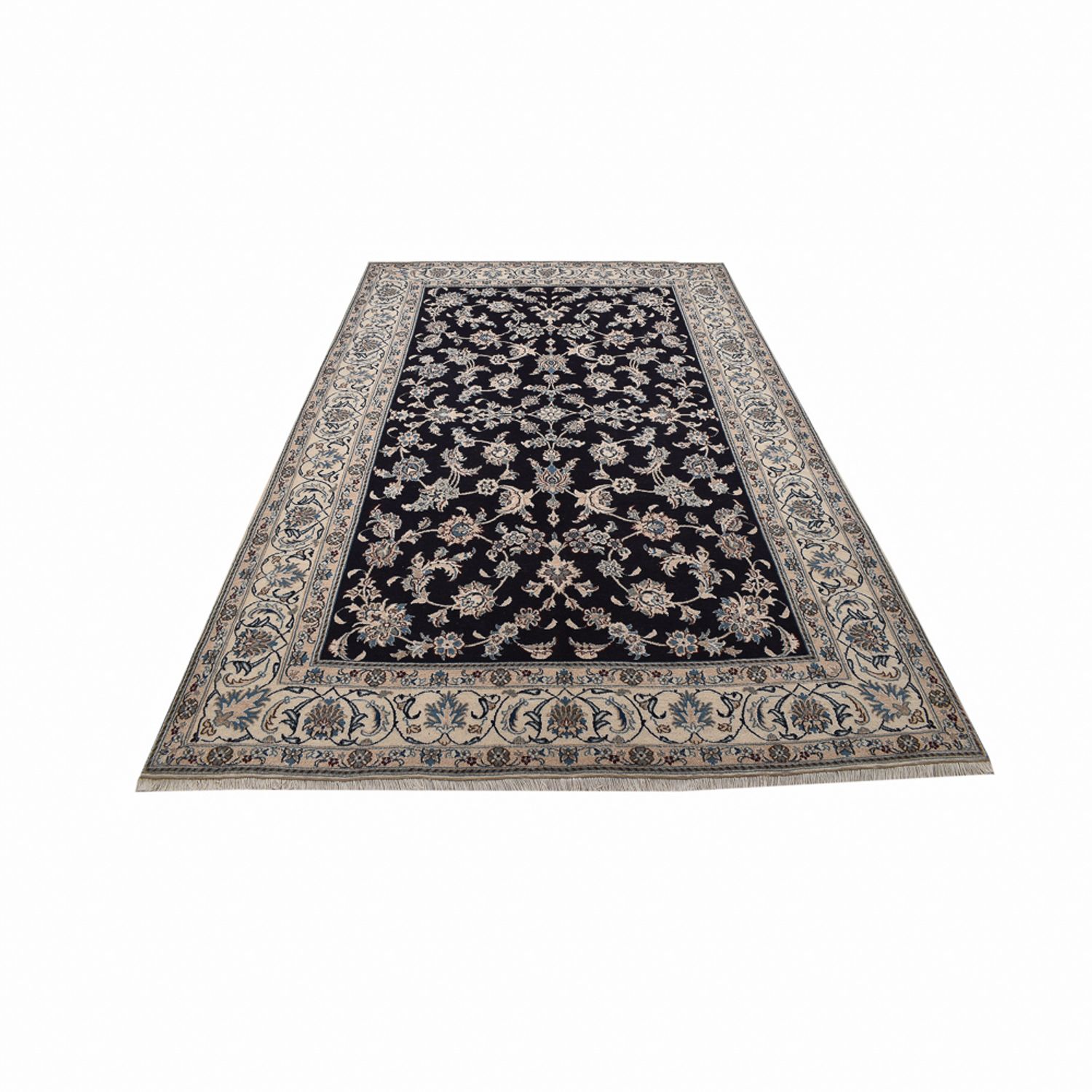 Perser Rug - Nain - 310 x 198 cm - dark blue