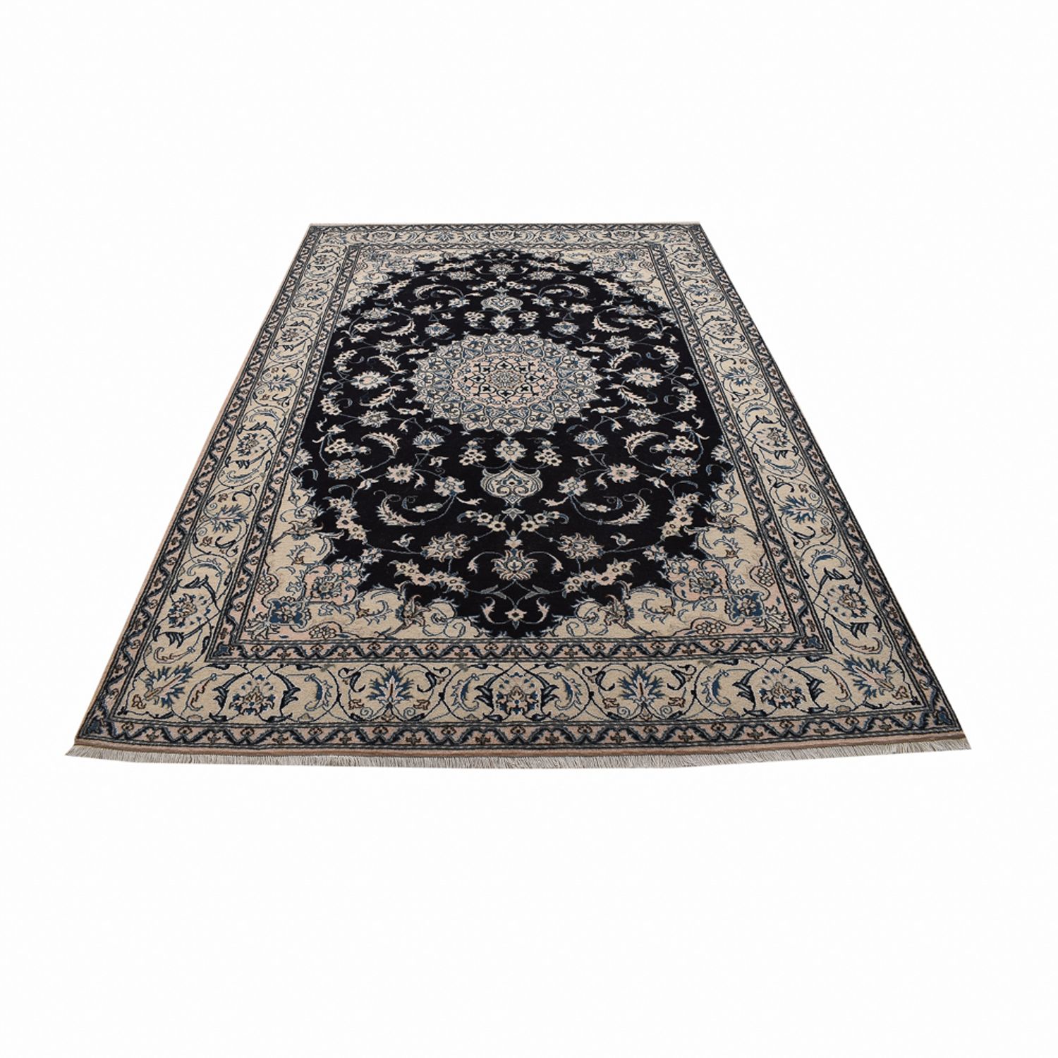 Perser Rug - Nain - 298 x 202 cm - dark blue