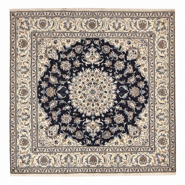 Perser Rug - Nain square  - 195 x 193 cm - dark blue