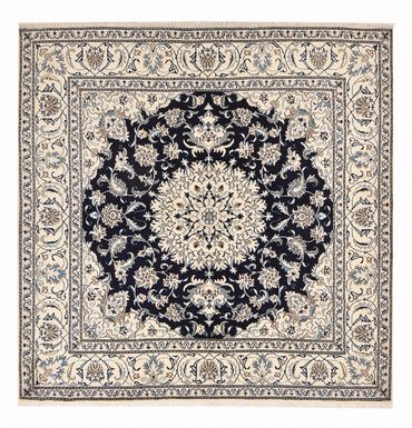 Perser Rug - Nain square  - 198 x 193 cm - dark blue