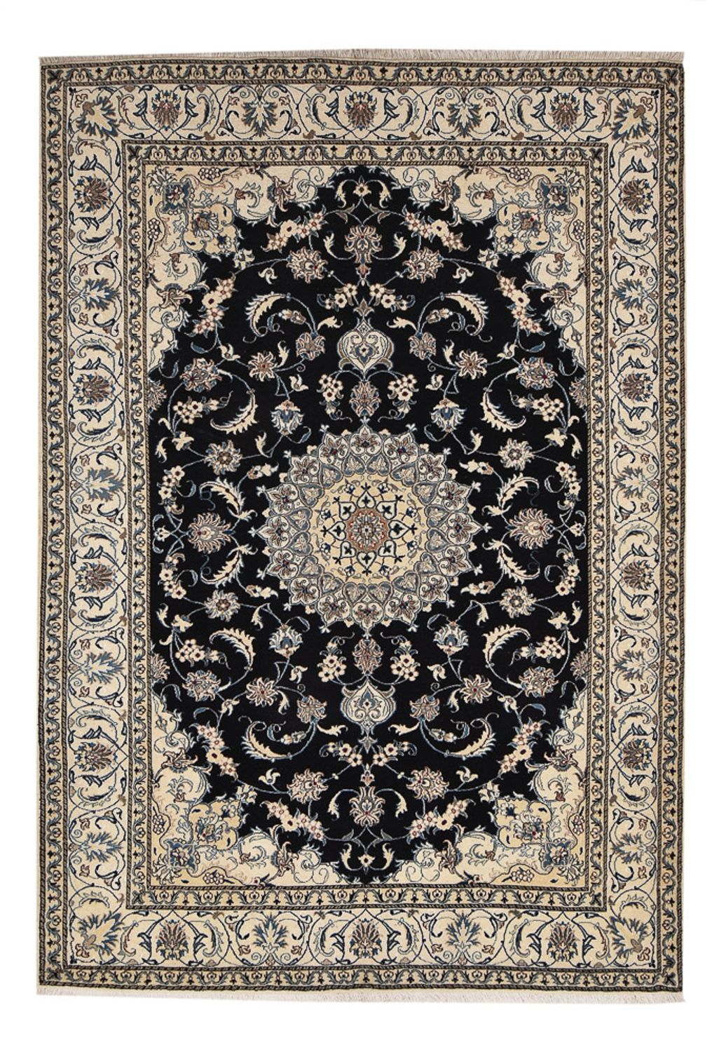 Perser Rug - Nain - 293 x 200 cm - dark blue