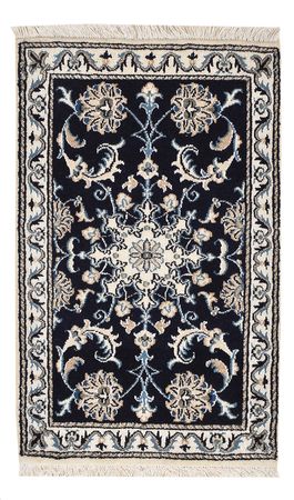 Perser Rug - Nain - 90 x 55 cm - dark blue