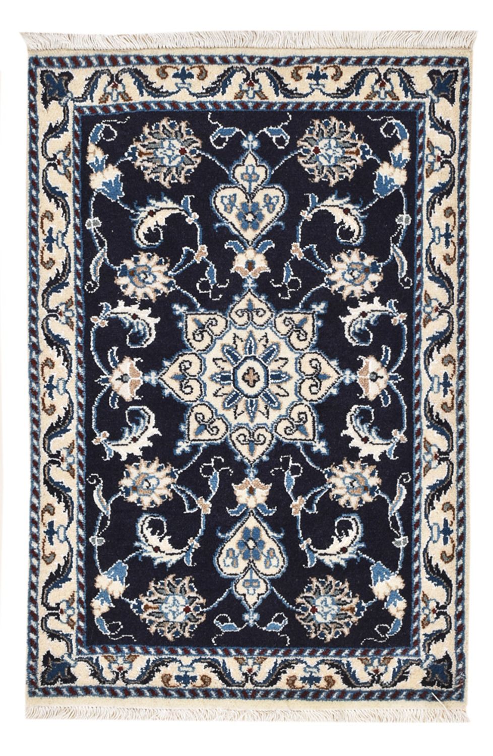 Perser Rug - Nain - 90 x 62 cm - dark blue