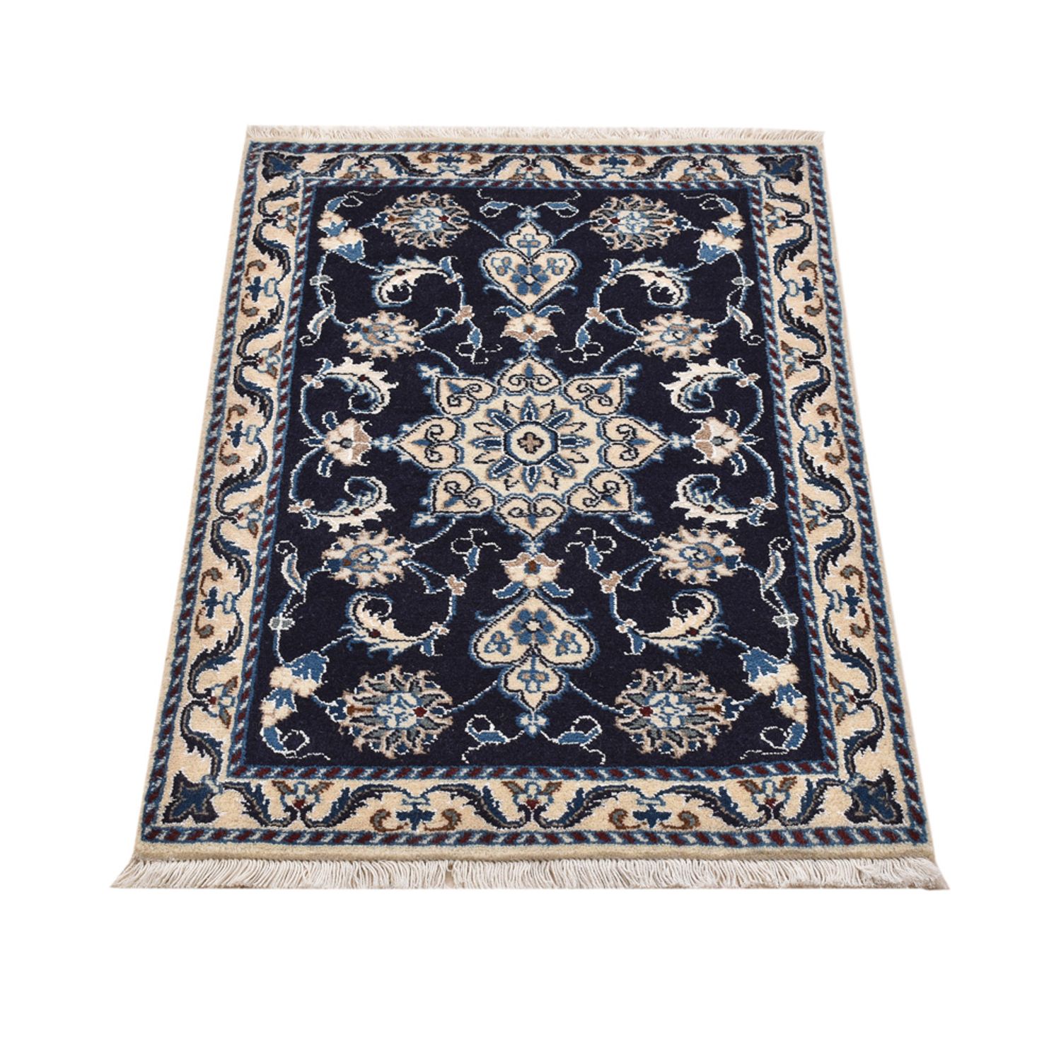 Perser Rug - Nain - 90 x 62 cm - dark blue