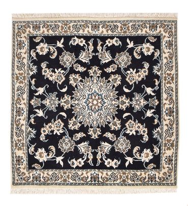 Perser Rug - Nain square  - 100 x 100 cm - dark blue