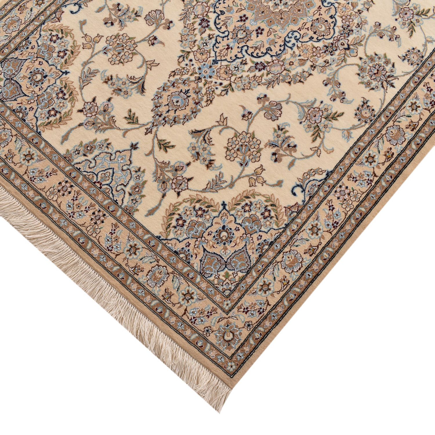 Runner Perser Rug - Nain - Premium - 400 x 100 cm - beige