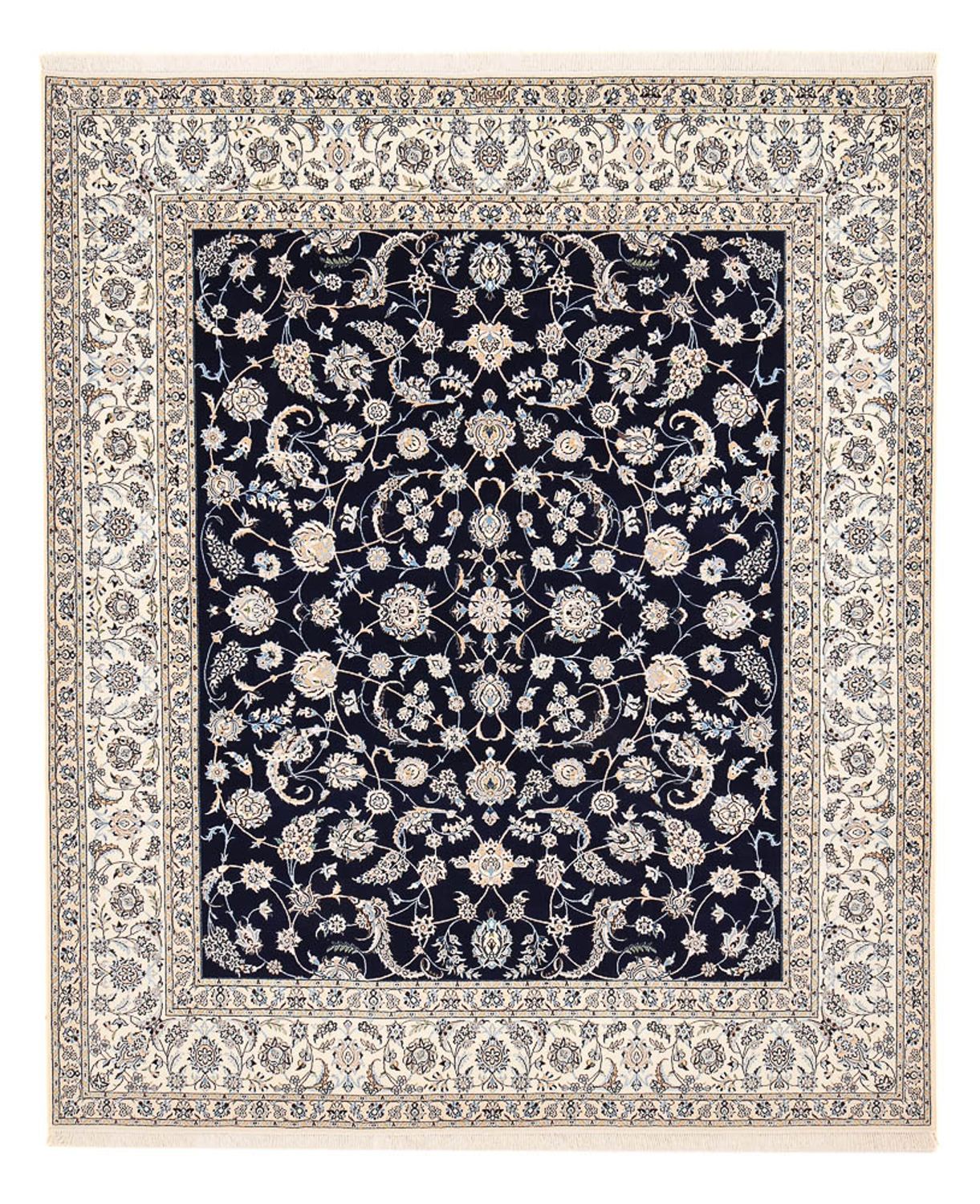 Perser Rug - Nain - Premium - 304 x 258 cm - dark blue