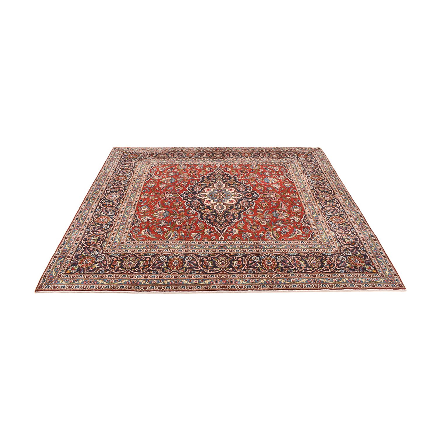 Perser Rug - Keshan - 253 x 225 cm - red