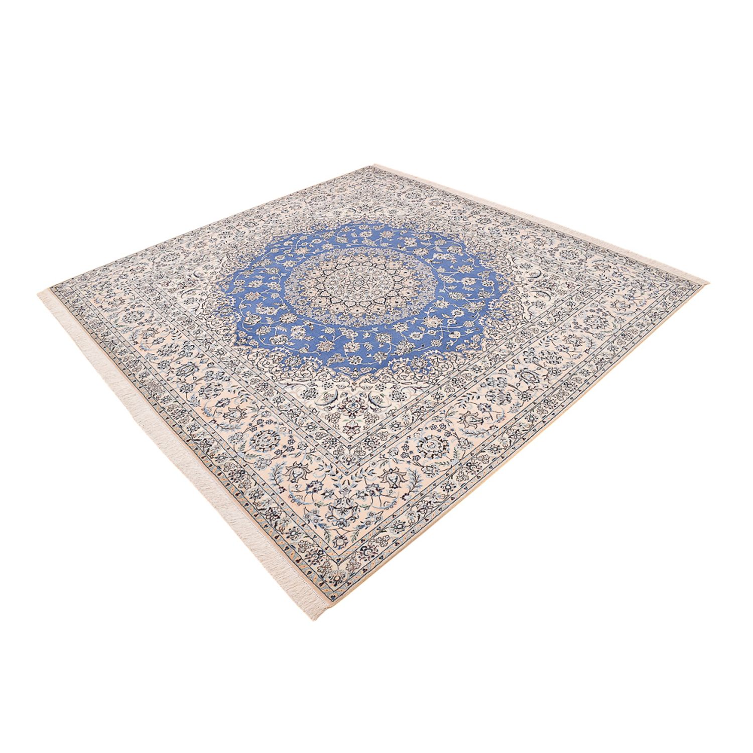 Perser Rug - Nain - Premium square  - 246 x 253 cm - blue