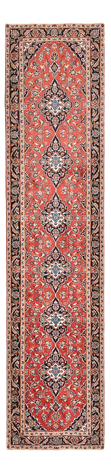 Runner Perser Rug - Keshan - 397 x 95 cm - light red