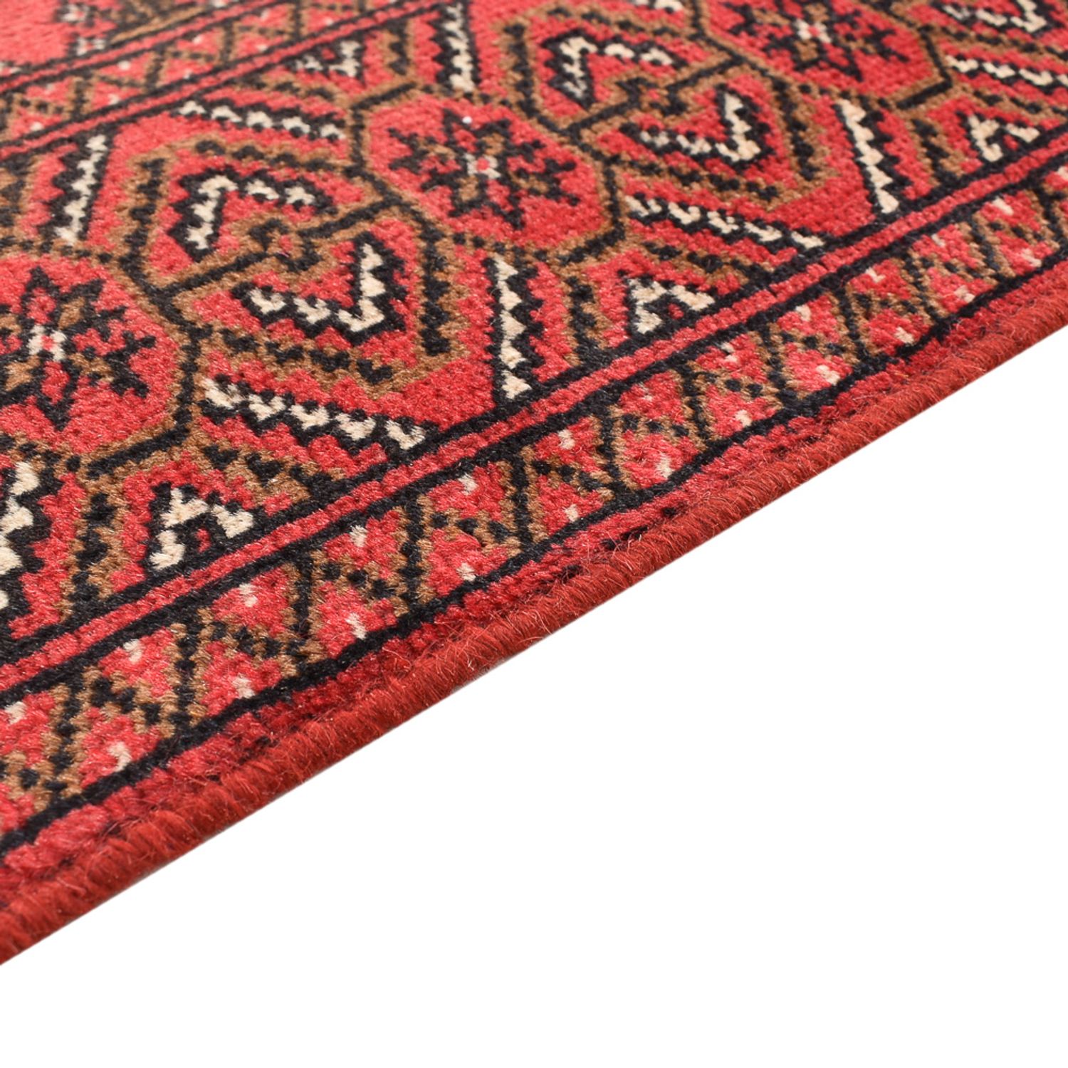 Runner Turkaman Rug - 276 x 102 cm - red