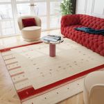 Gabbeh Rug - Loribaft Softy - Aurora Flair - square