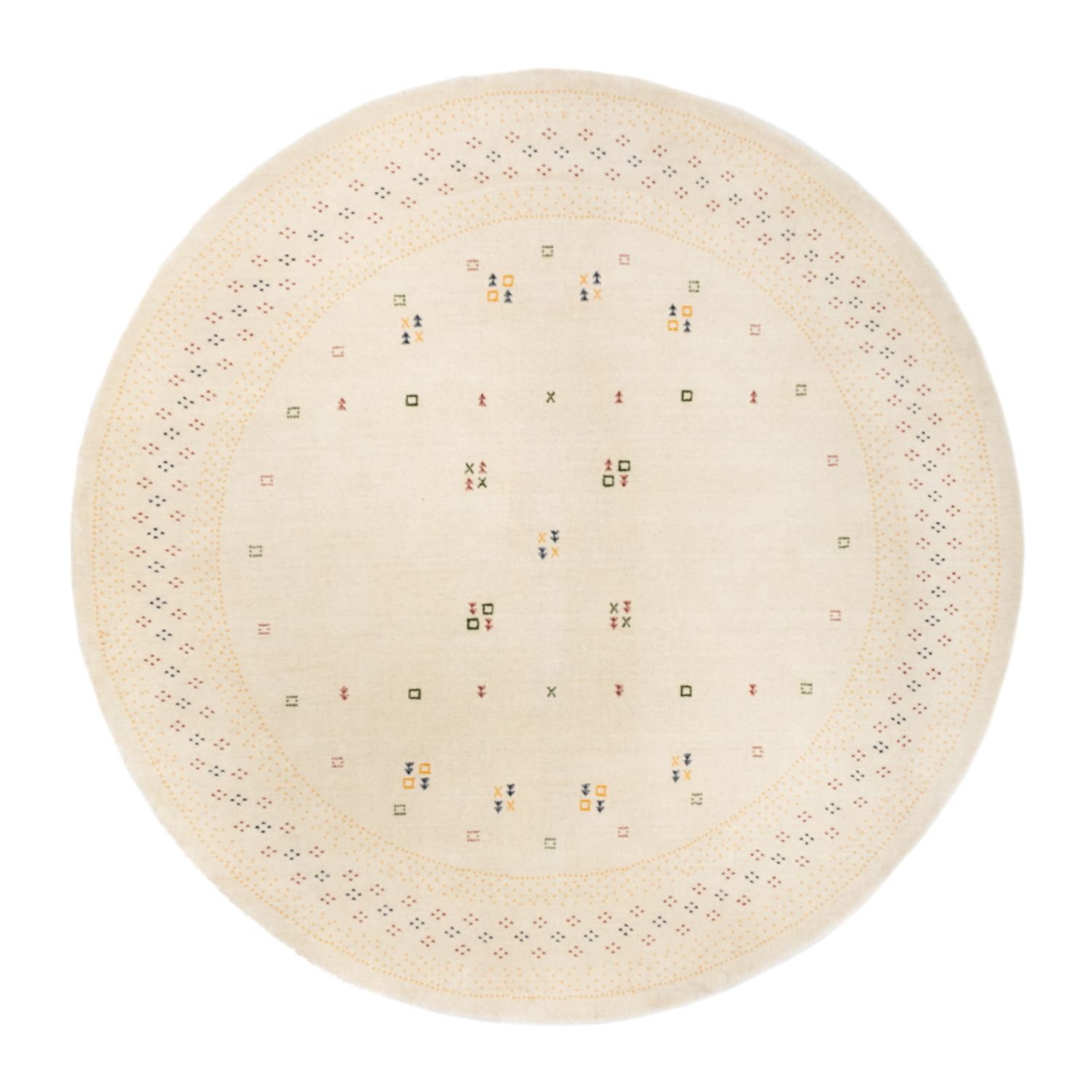 Gabbeh Rug - Loribaft Softy - LuxeWeave - round