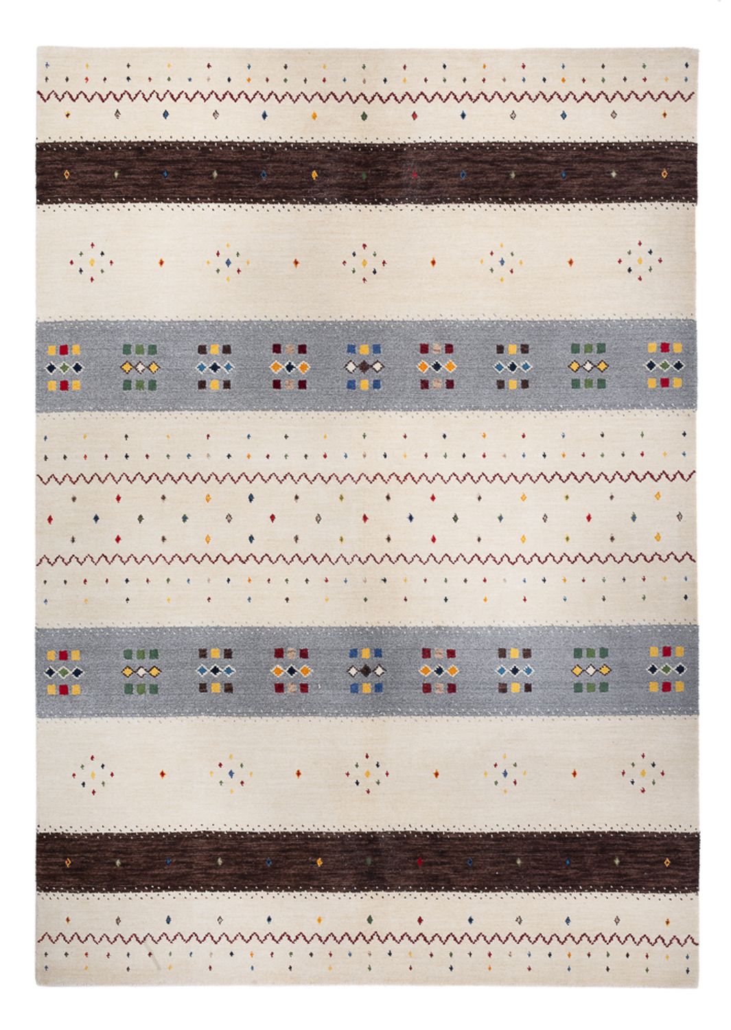 Gabbeh Rug - Loribaft Softy - 240 x 170 cm - multicolored