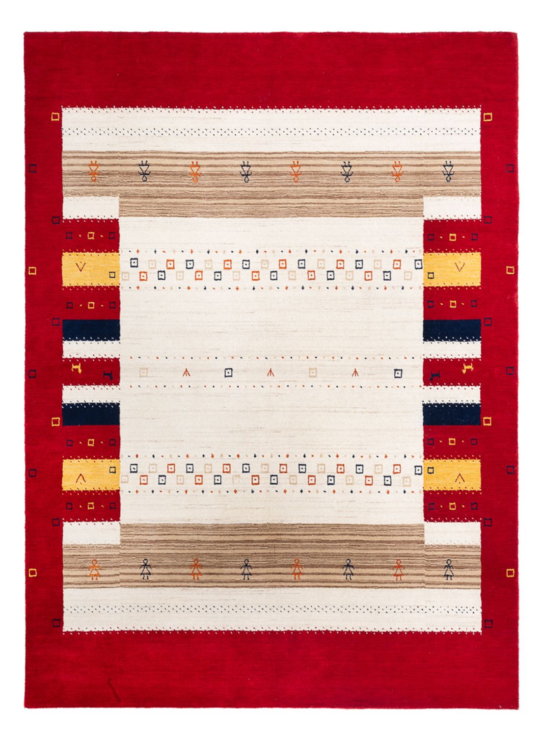 Gabbeh Rug - Loribaft Softy - 240 x 170 cm - multicolored