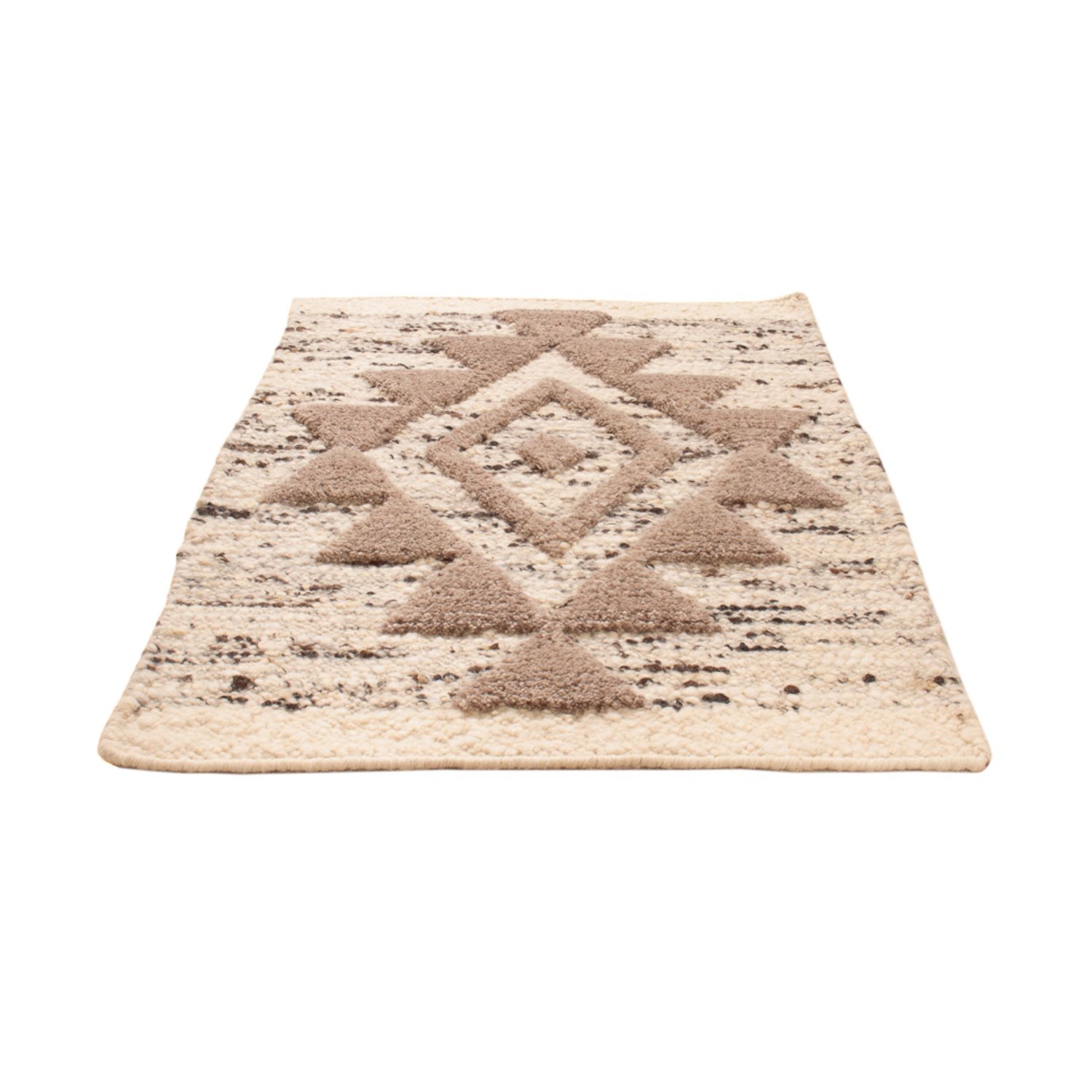 Wool Rug - 90 x 60 cm - light beige