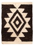 Wool Rug - 90 x 60 cm - black