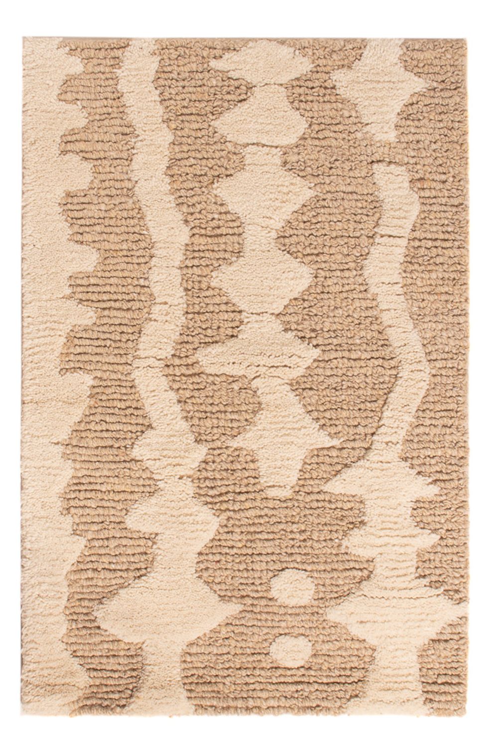 Wool Rug - 90 x 60 cm - dark beige