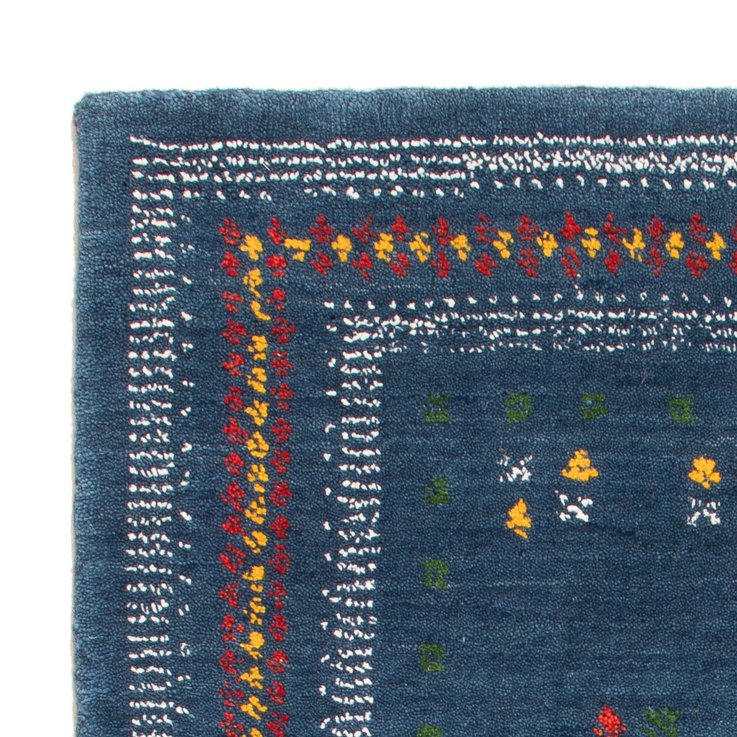 Gabbeh Rug - Loribaft Softy - 90 x 60 cm - blue