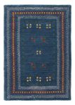 Gabbeh Rug - Loribaft Softy - 90 x 60 cm - blue