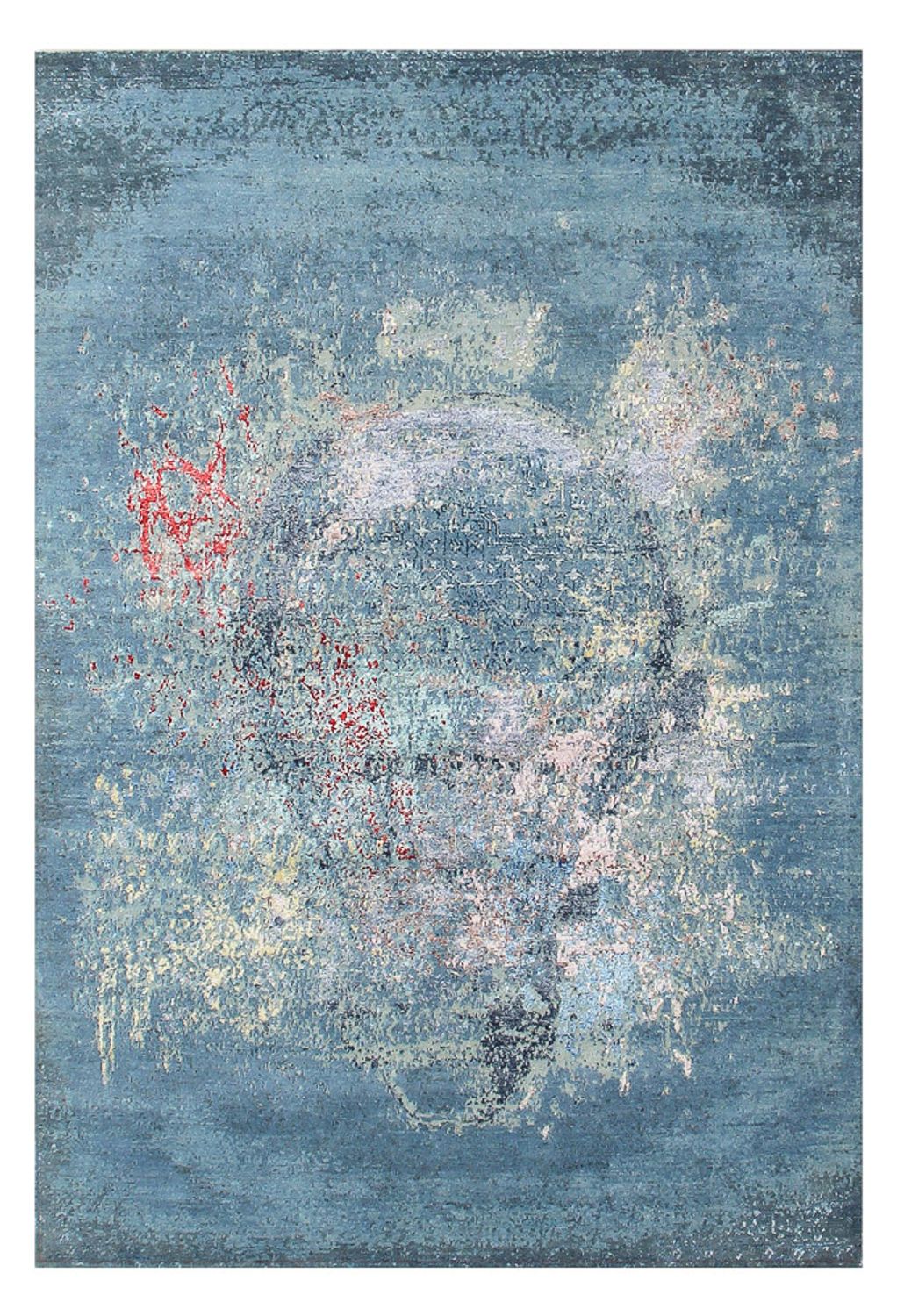 Designer Rug - 242 x 163 cm - sea blue