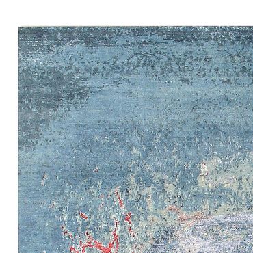 Designer Rug - 242 x 163 cm - sea blue